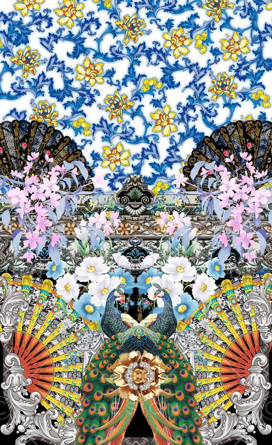 潮流时尚印花华亿平台图片