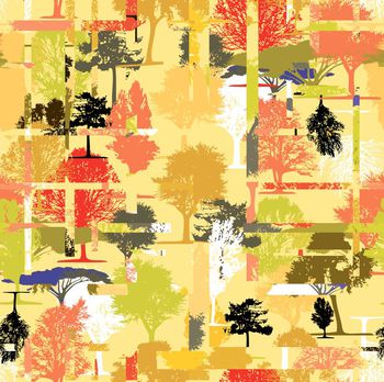 499136-原创大牌大树条纹几何肌理华亿平台