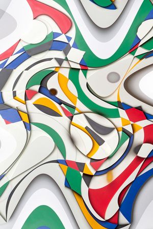 抽象印花华亿平台图片