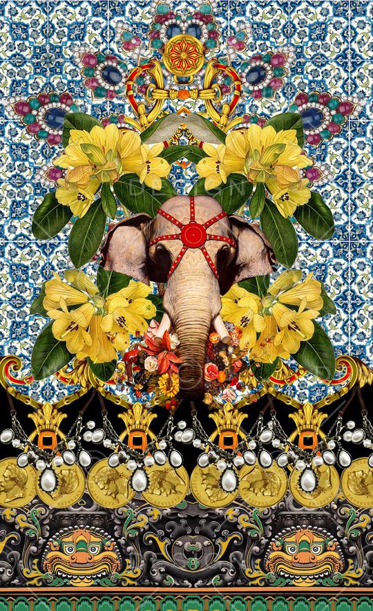 潮流时尚印花华亿平台图片