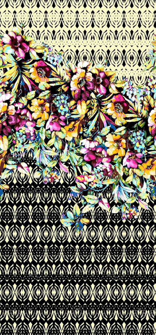 定位花卉印花华亿平台图片