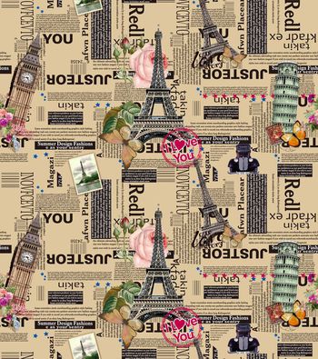 499285-报纸风格 欧美著名建筑