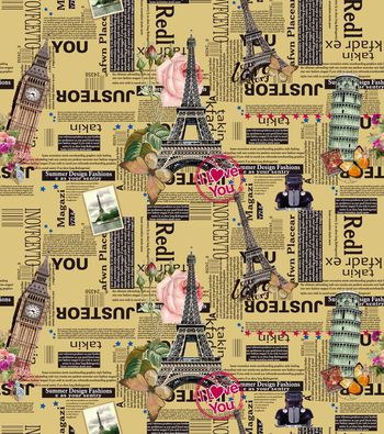 499287-报纸风格 欧美著名建筑