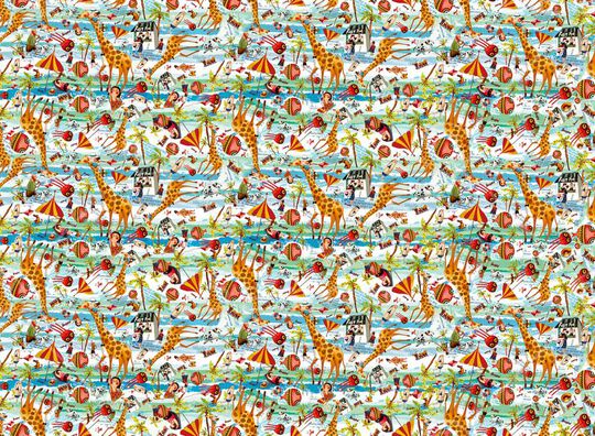 动物世界印花华亿平台图片