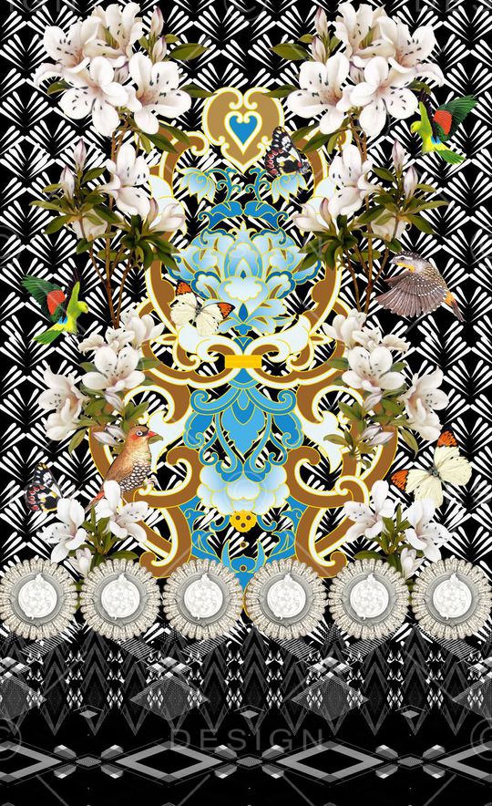 潮流时尚印花华亿平台图片