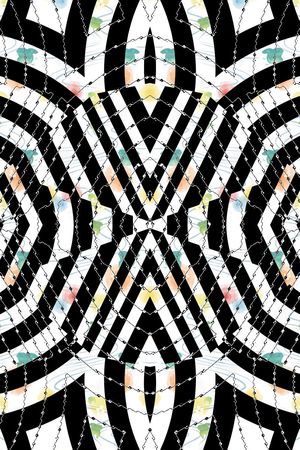 几何印花华亿平台图片