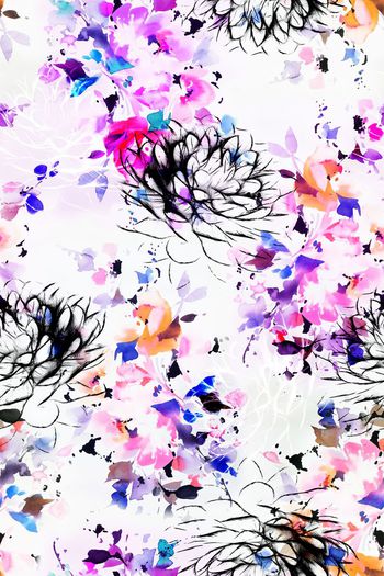 499451-水彩花卉组合