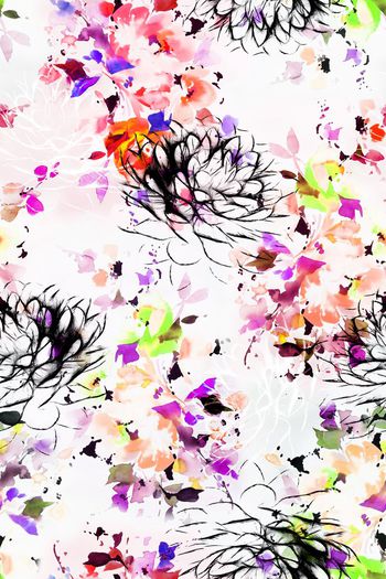 499453-水彩花卉组合