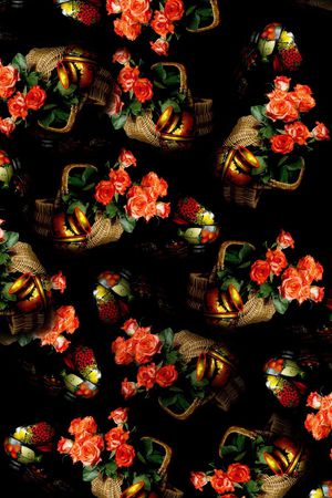 复古印花华亿平台图片