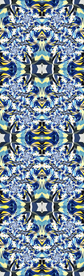 499525-复古 变形几何 长巾 家纺 服装 