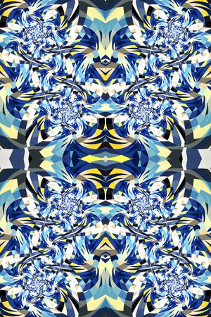 变形几何印花华亿平台图片