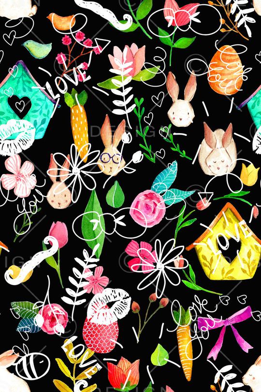 卡通动物印花华亿平台图片