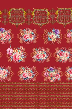 复古印花华亿平台图片