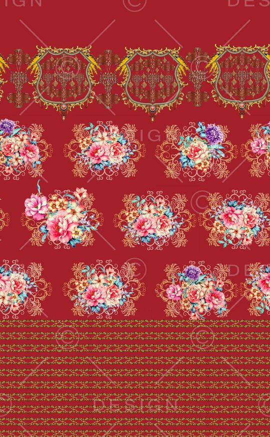 复古印花华亿平台图片