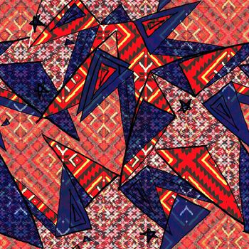 抽象印花华亿平台图片