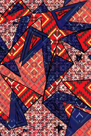 抽象印花华亿平台图片