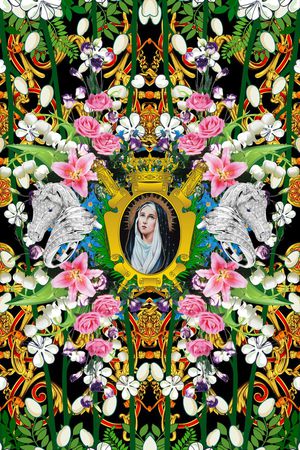 最新时尚流行印花华亿平台图片