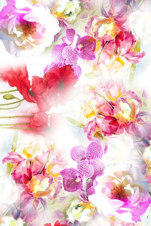 花卉 叶子印花华亿平台图片