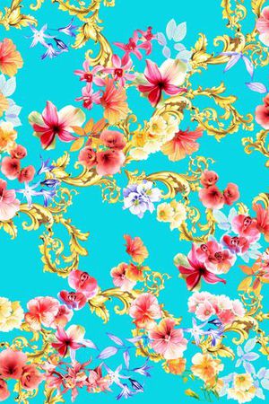 仿数码印花华亿平台图片