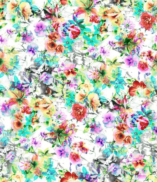 抽象乱花印花华亿平台图片