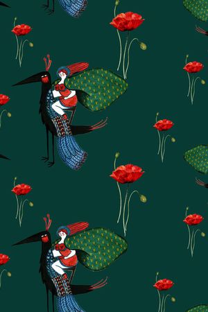 小红帽印花华亿平台图片