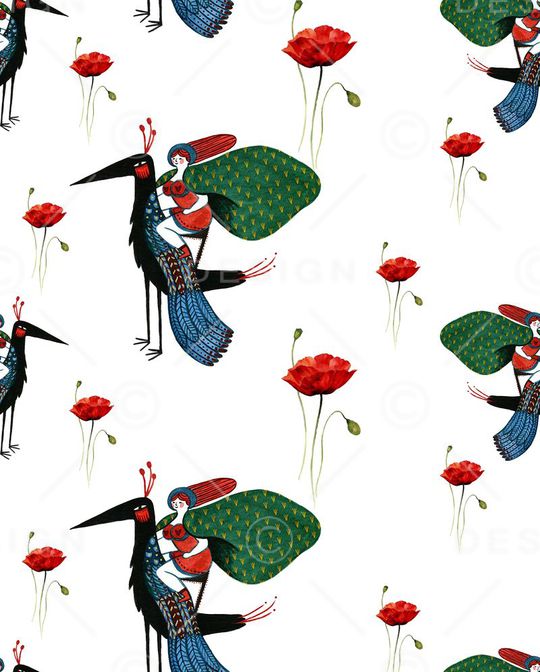 小红帽印花华亿平台图片