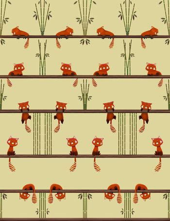 499958-调皮松鼠竹子条纹华亿平台