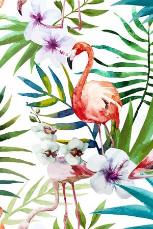 火烈鸟印花华亿平台图片