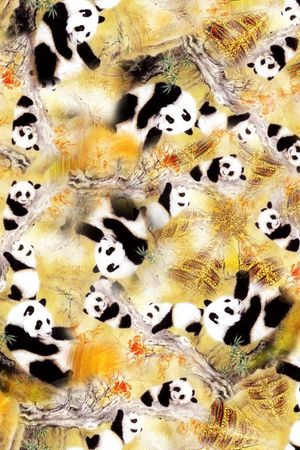 中国风印花华亿平台图片