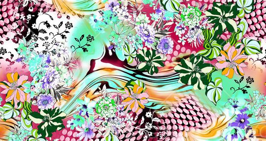 几何印花华亿平台图片