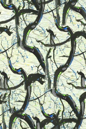 手绘 清爽印花华亿平台图片