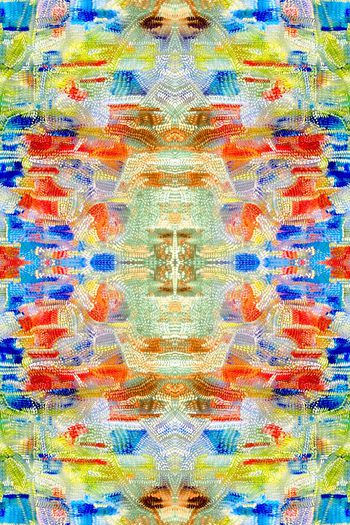 500056-抽象 机理 五彩点组合