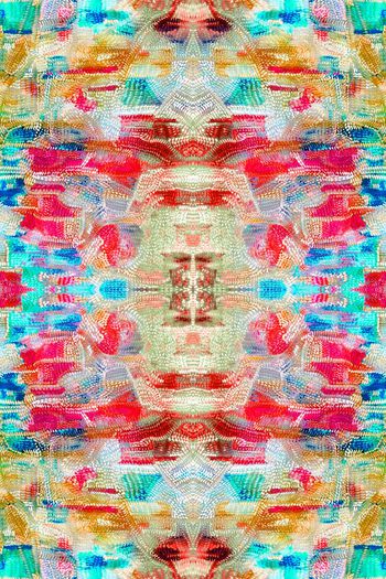 500058-抽象 机理 五彩点组合