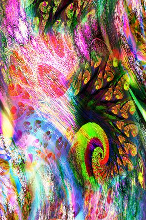 分形艺术印花华亿平台图片