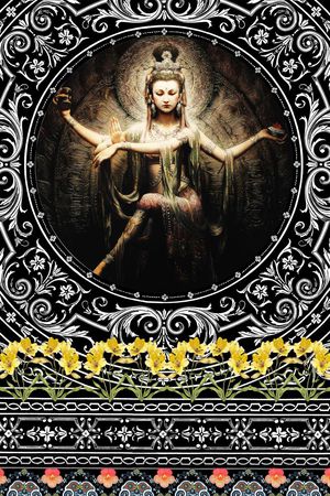 潮流时尚印花华亿平台图片