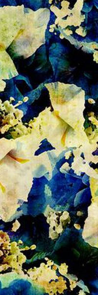 抽象油画印花华亿平台图片