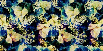 抽象油画印花华亿平台图片