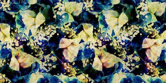 抽象油画印花华亿平台图片