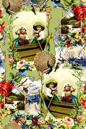 欧式印花华亿平台图片