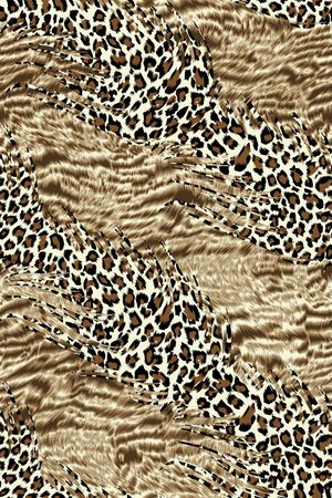 豹纹印花华亿平台图片