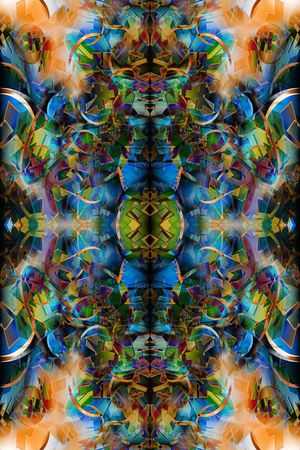 抽象宫廷图章印花华亿平台图片