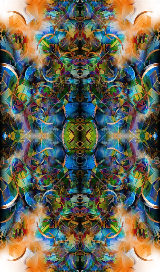 抽象宫廷图章印花华亿平台图片