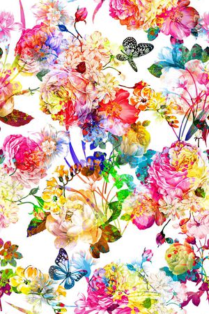 抽象炫彩印花华亿平台图片