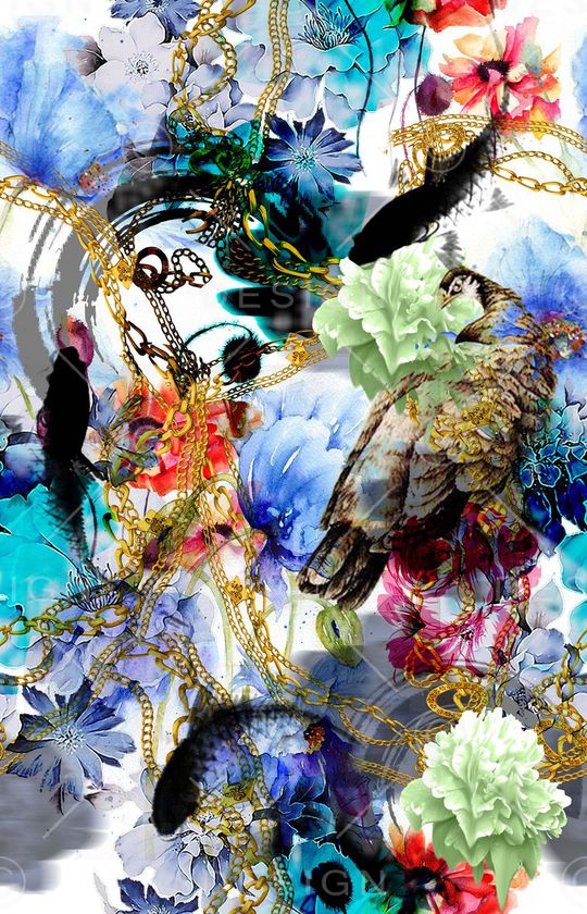 抽象炫彩印花华亿平台图片