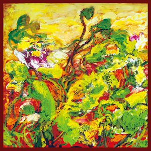 浓郁色彩印花华亿平台图片