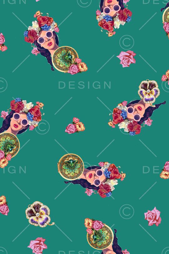 时尚流行印花华亿平台图片