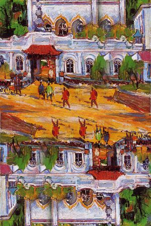 清真寺印花华亿平台图片