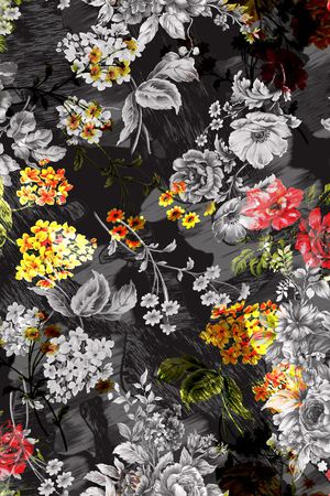 黑底印花华亿平台图片