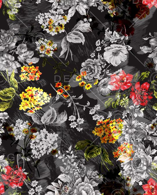 黑底印花华亿平台图片