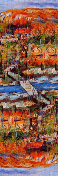 油画风印花华亿平台图片